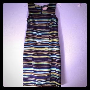 Kathie Lee Collection striped dress SzSm